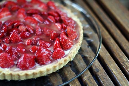 Úžasný jahodový koláč s drobenkou