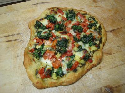 Pizza s růžičkovou kapustou jako předkrm