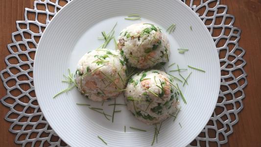 Lososové rizoto s hráškem