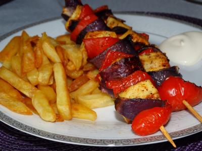 Recept z uzeného tofu, papriky a žampionů