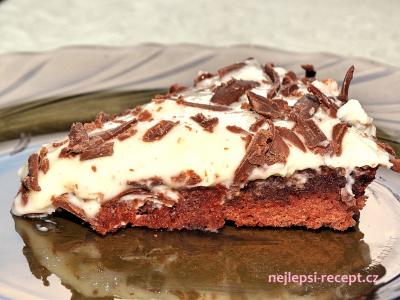 Úžasný pudinkový koláč s tvarohovým krémem - bez mouky