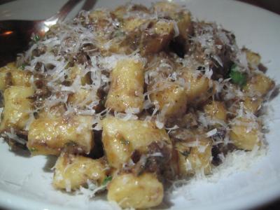 Bramborové noky s žampiony a smetanovou omáčkou