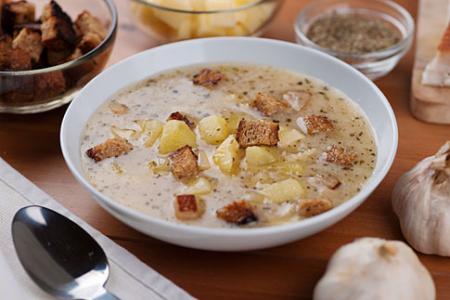 Česnečka se sýrem