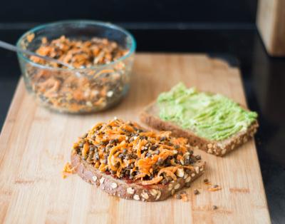 Čočkový salát s mrkví