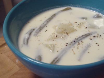 Fazolová polévka ze zelených lusků