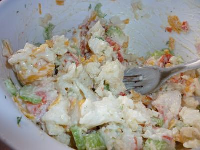 Krabí pomazánka z tyčinek