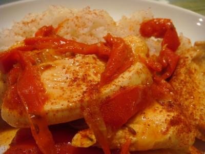 Kuře na paprice se smetanou