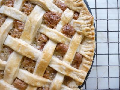 Linecký koláč s ořechy