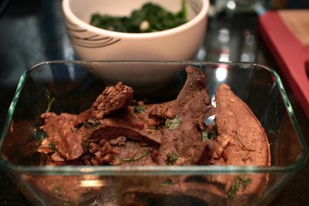 Marinovaná vepřová játra