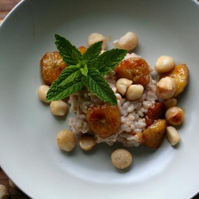 Medovo-ořechová rýže