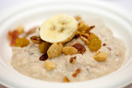 Mléčná rýže s banánem