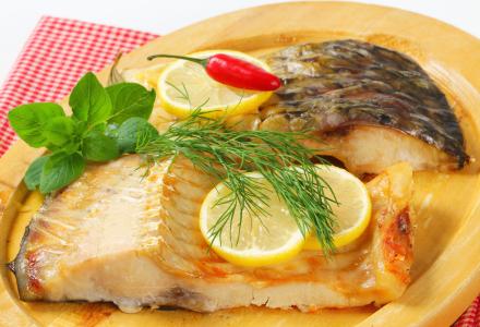 Pečený kapr na hořčici