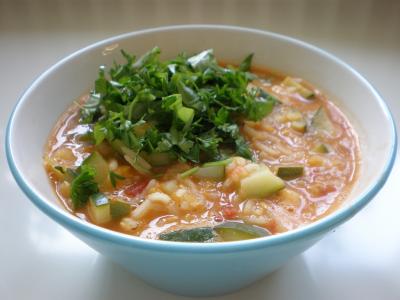 Vegetariánský cuketový guláš