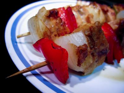Vepřový špíz na řecký způsob