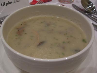 Žampionová polévka s brambory