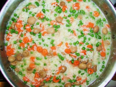 Zeleninové rizoto s houbami