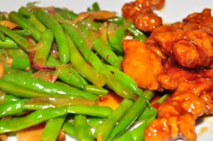 Kuře se zelenými fazolkami