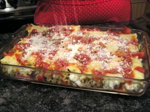 Zapečené cannelloni s rajčaty a mascarpone