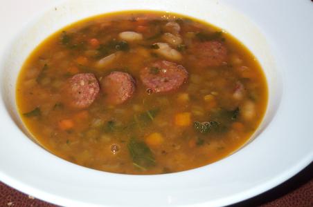 Srbská fazolová polévka