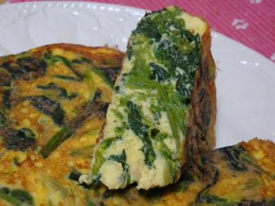 Vaječná omeleta se špenátem - ideální ke snídani