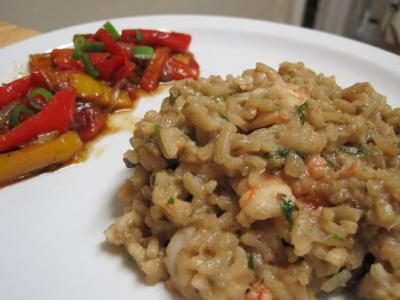 Krevetové rizoto z divoké rýže