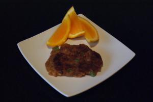 Bramborové karbanátky s pomerančovou salsou