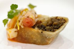 Vepřový závin s jablky marsala