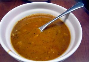 Dršťková  polévka z hlívy ústřičné