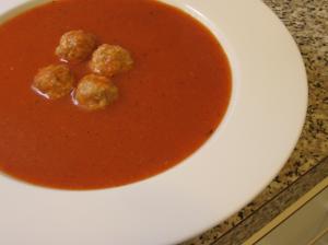 Rajská polévka s knedlíčky