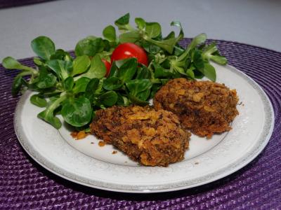 Pikantní veganské karbanátky z adzuki fazolí ocení i milovníci masa