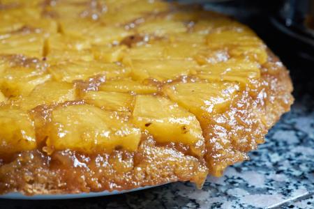 Clafoutis s ananasem a vanilkou